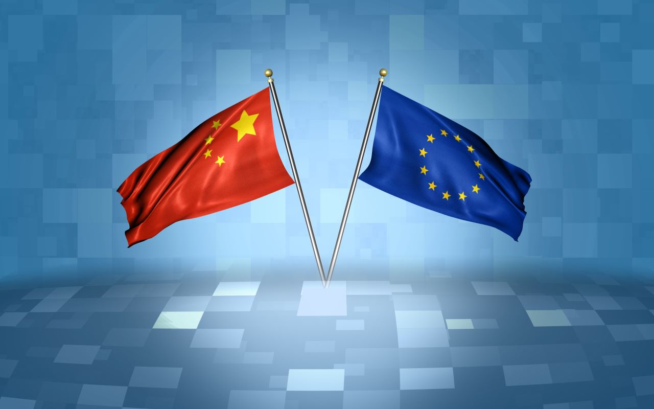 11bandiere Unione europea e Cina